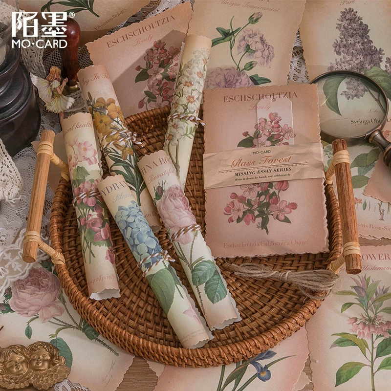 Отсутствует эссе серии незнакомец чернила материал бумага ретро кружева ручной счет DIY материал декоративная бумага 30 в 6