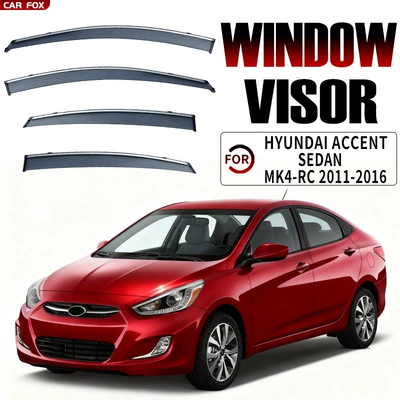 Rain shield – modern Accent Sunny Rain - standard-packing-without-logo-accent-sanxiang-overseas-edition-mk4-rc-2011-2016-pc-silver-bright-window-rainshield