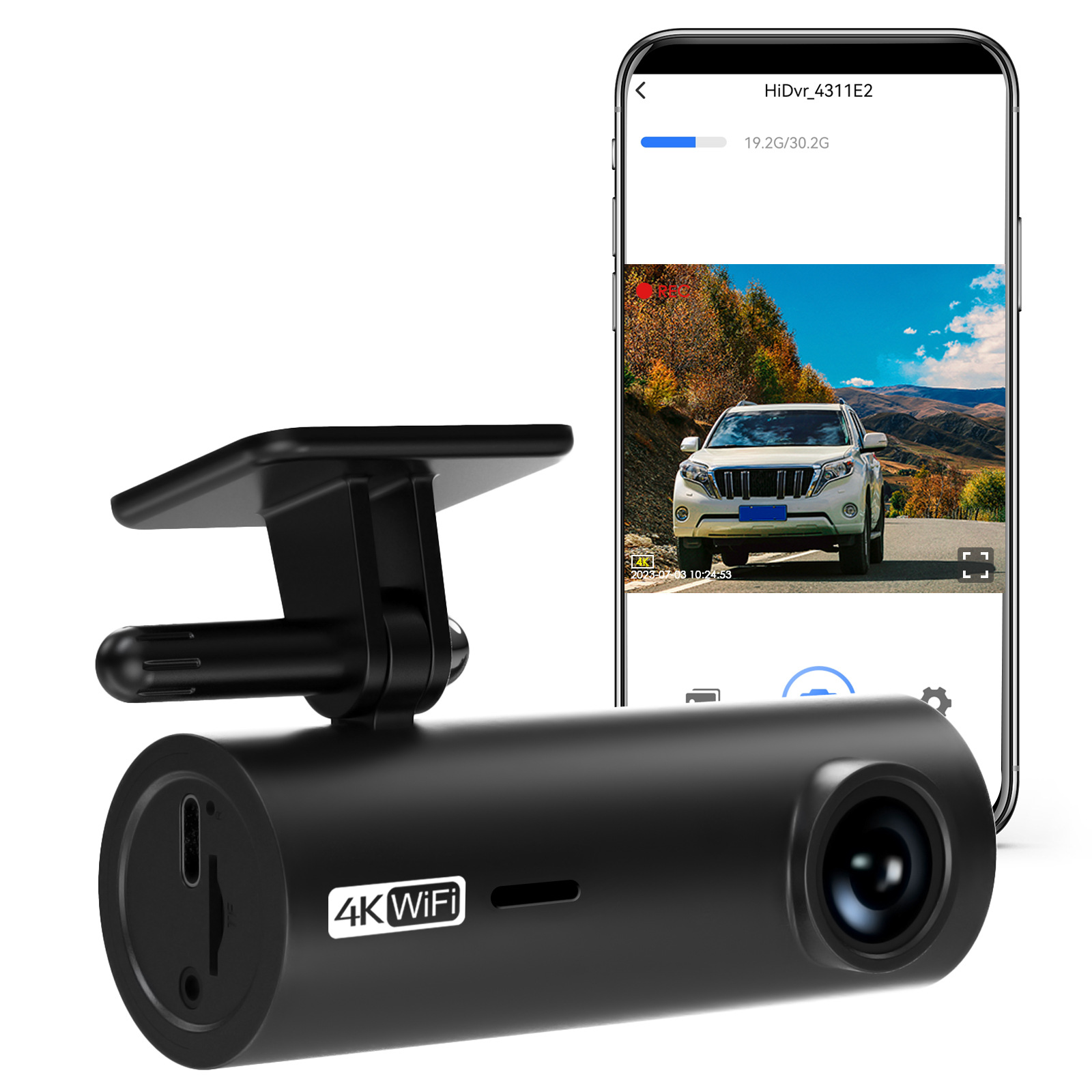 Lf10 Dual Recording 4K+1080P Wifi Driving Recorder 4K Driving Recorder Hd Night Vision Dash Cam