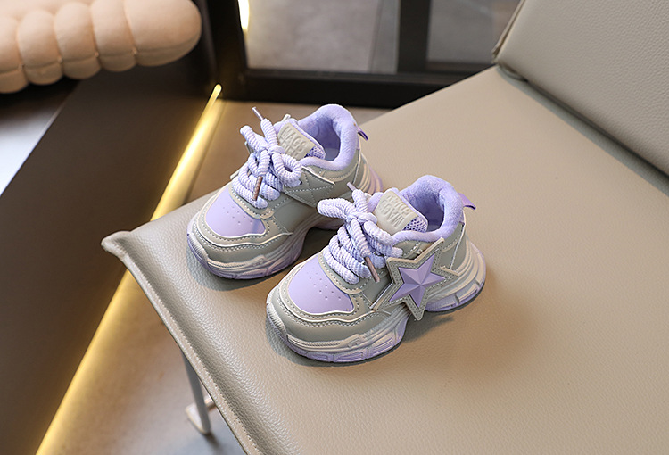 Zapatos deportivos para niños con suela ligera de invierno, edición coreana, dos zapatos de algodón para niños y niñas de 1 a 6 años_voghion.com