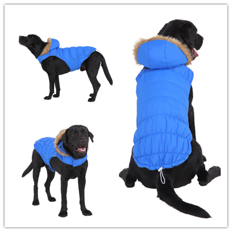Casaco grosso de algodão para cães de grande porte, resistente ao frio e ao calor, ideal para outono e inverno. Ideal para animais de estimação._voghion.com
