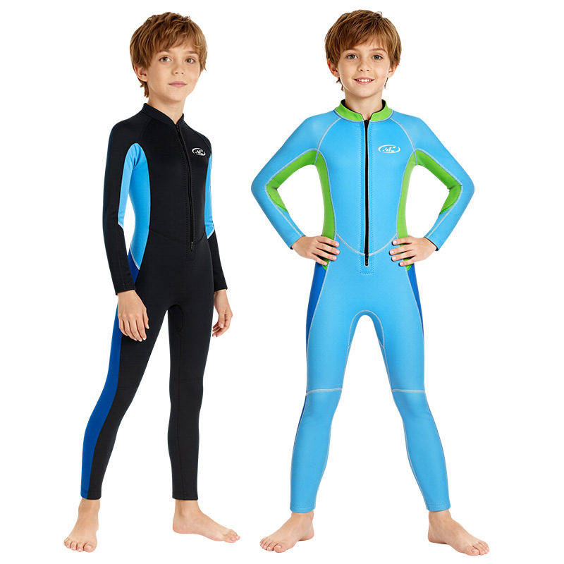 New 2.5 Children's Diving Suit Long Sleeve Trousers Cold-proof Swimsuit Boys' Warm Sun-proof Surf Snorkeling Suit
