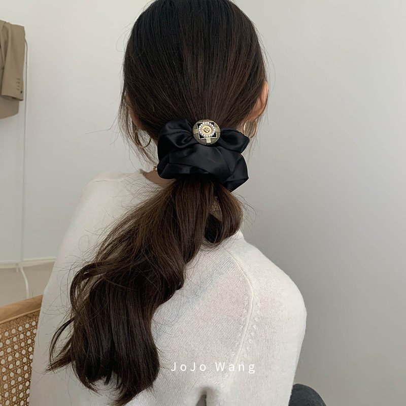 Bronzo vintage ~ Copricapo con passante per capelli alla francese, elastico alto, accessori per capelli corti, corda per capelli arrotolata sulla parte posteriore della testa, Corea_voghion.com