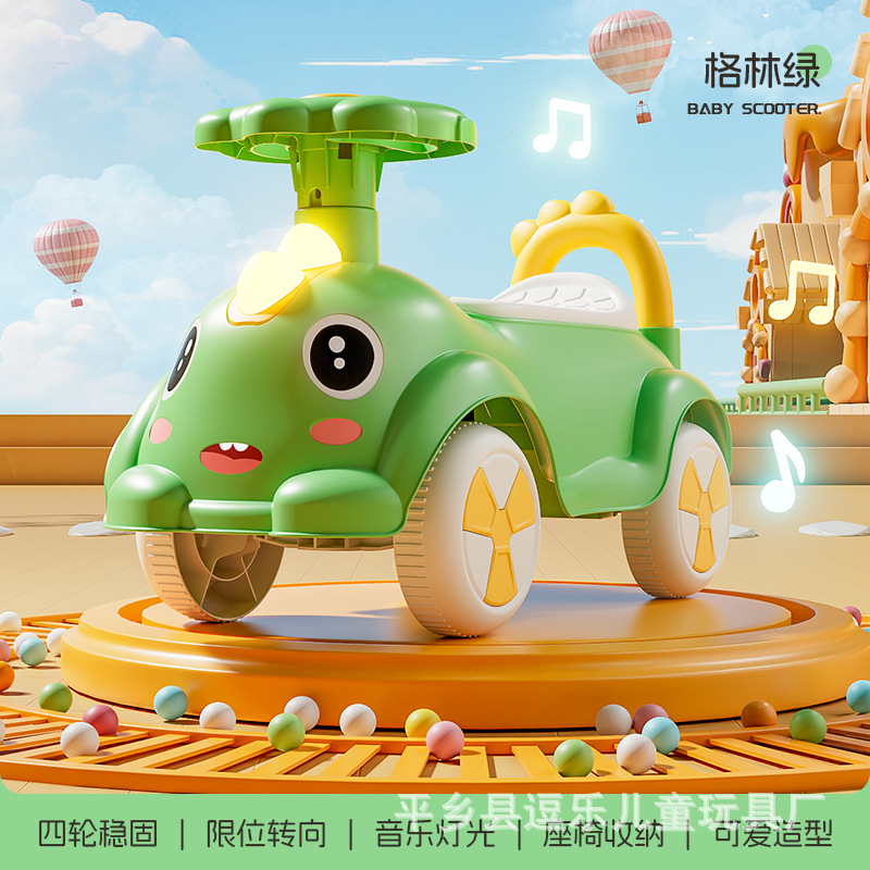 Nuevo coche de equilibrio para niños de 1 - 3 años de patineta de cuatro ruedas de juguetes para niños y niñas