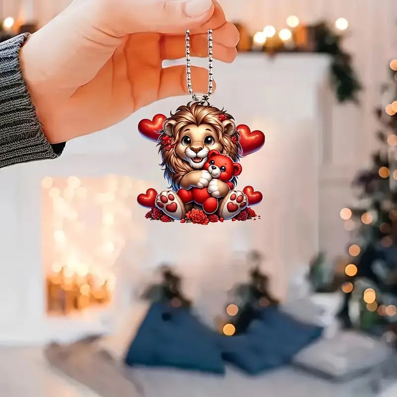 Colgante de decoración acrílico perfecto para accesorios de automóviles y decoraciones de árboles de Navidad