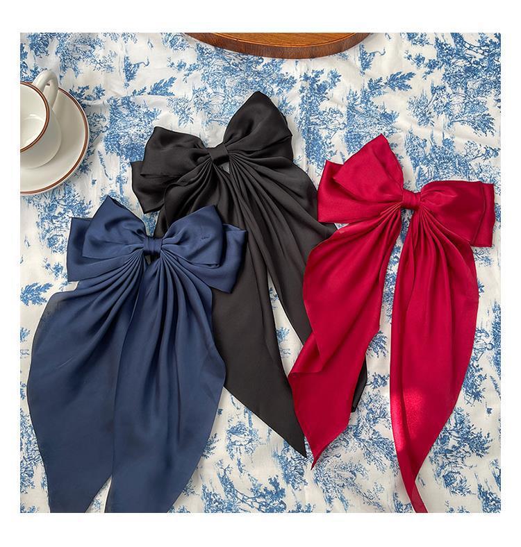 Women's Sweet Bow Knot Brocade Hair Clip display picture 1