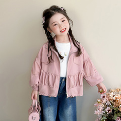 女童秋款洋气风衣秋季外套2025新款儿童女宝宝秋装夹克开衫上衣潮
