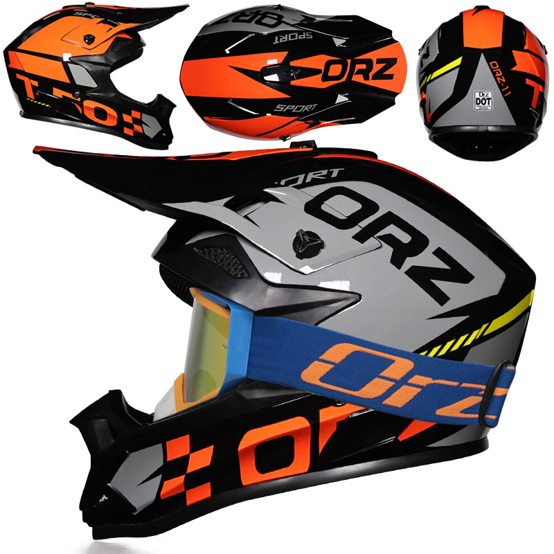Nuevo casco de ciclismo Off-Road Orz, casco de rally para hombres y mujeres, casco todoterreno transpirable de carreras ADV de talla grande