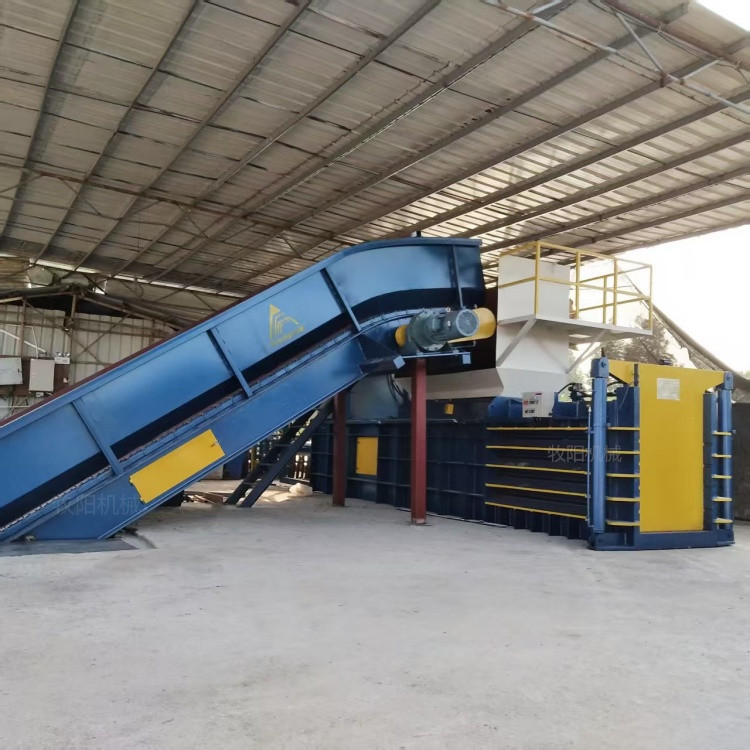 江苏卧式纸箱打包机160吨塑料薄膜打包机全自动卧式废纸打包机