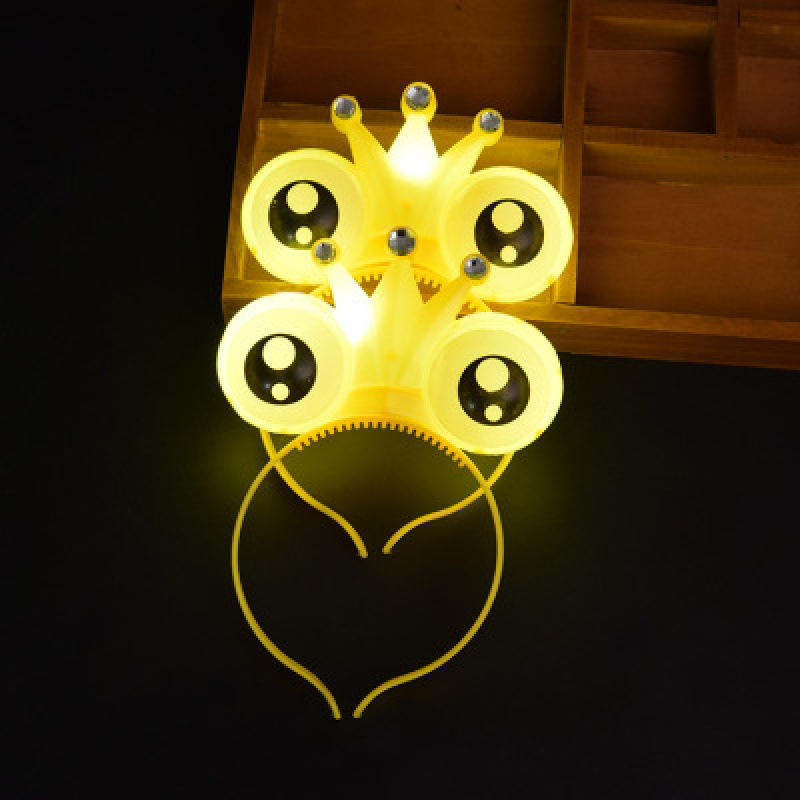 Estrellas de pentacos amarillos palos de apoyo estrella fluorescente palos de concierto accesorios para niños espectáculo brillante toque de pelo bandas