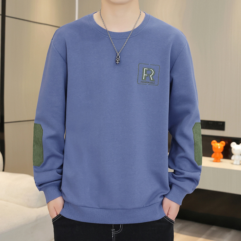 T-shirt à manches longues pour homme, vêtement d'extérieur décontracté et ample, nouvelle collection printemps et automne_voghion.com