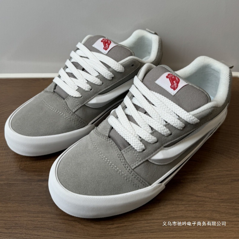 美式街头做旧水洗牛仔帆布鞋蓝色复古面包鞋低帮板鞋情侣休闲鞋