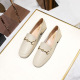 QS-20 British style thick heel soft sole small leather shoes