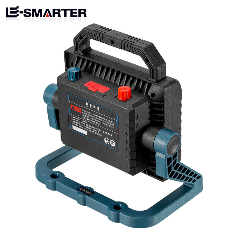 Transfronteriza nueva luz de inundación LED fuerte Detección de luz sitio de construcción trabajo móvil lámpara de minero con Banco de energía lámpara de césped al aire libre