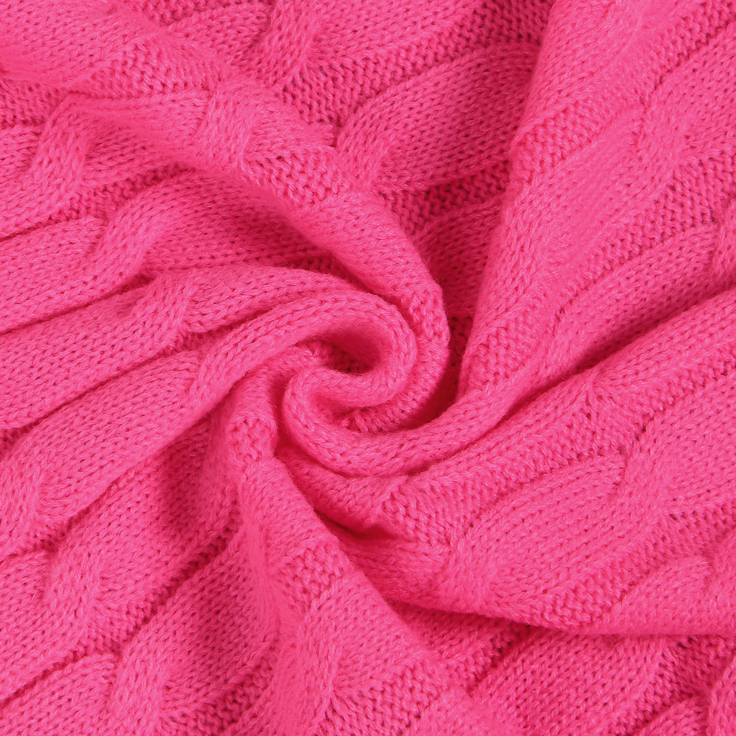 Damen Strickjacke Lang Aus Grobstrick In Unifarben Wintermantel_voghion.com