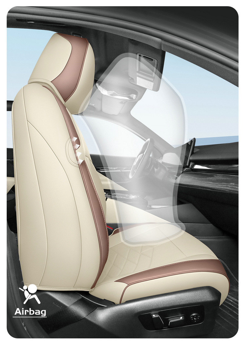 Full Coverage Leather Car Seat Covers for 26 Models, All-Season Seat Covers with Original Car Texture