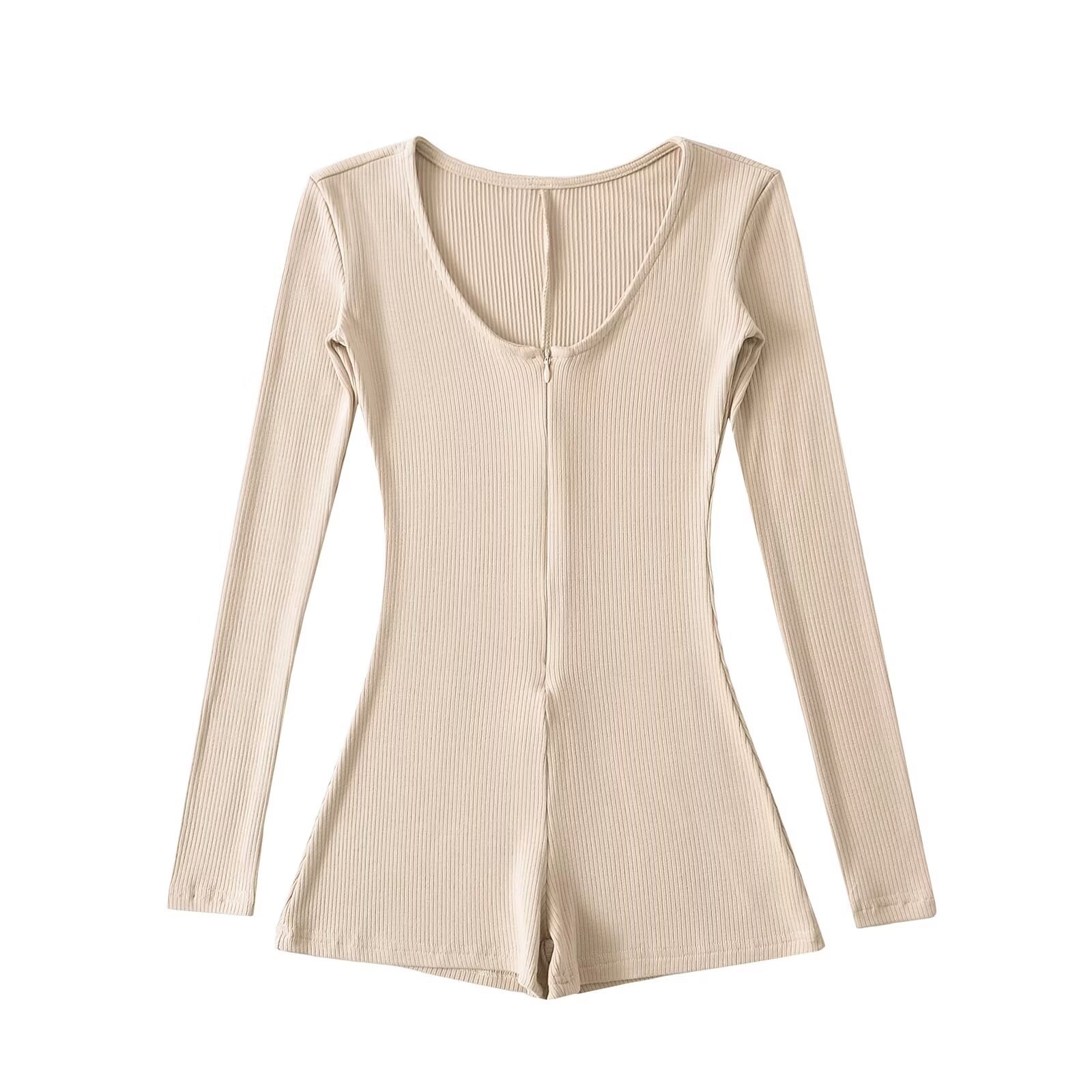 23397-Spice Girls Sexy V-neck Striped jumpsuit 2024 New Joker Long Sleeve Pants Backing Shirt Women