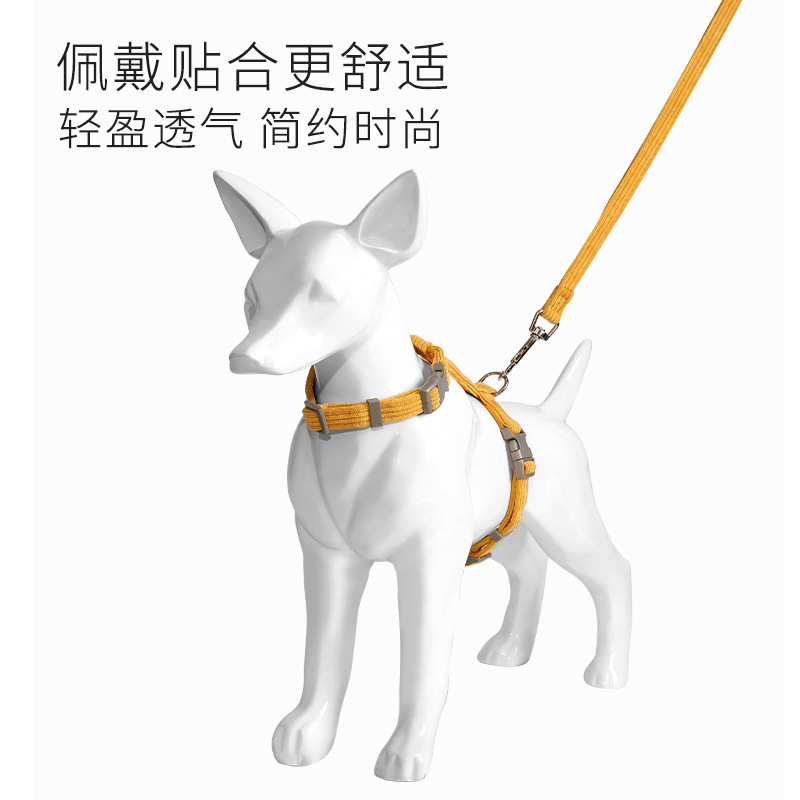 Cruz-frontera ajustable mascota gato Correa traje pequeño perro cuerda perro I-tipo pecho Correa mascotas suministros