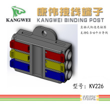 康伟 6平方直插式快速接线端子 可支持0.5-6平方导线2位-12位