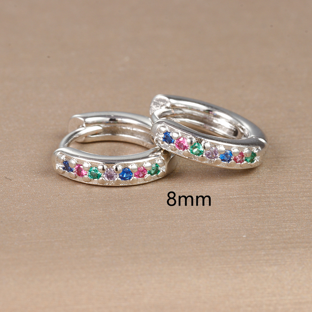 15g Weight Rhinestones Inlay Material Earrings Classification 1 Pair Quantity Daily Occasion Copper Material Geometric Pattern Women's Gender Plating, Inlay Design Simple Style Style 1 Pair Simple Style Geometric Plating Inlay Copper Rhinestones Earrings 13