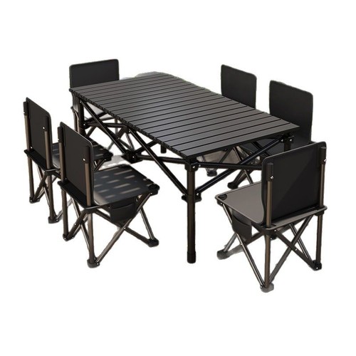 Explorer Camping Table and Chairs Outdoor Folding Egg Carton Table, Outdoor Dining Table, Portable Table and Chair Set