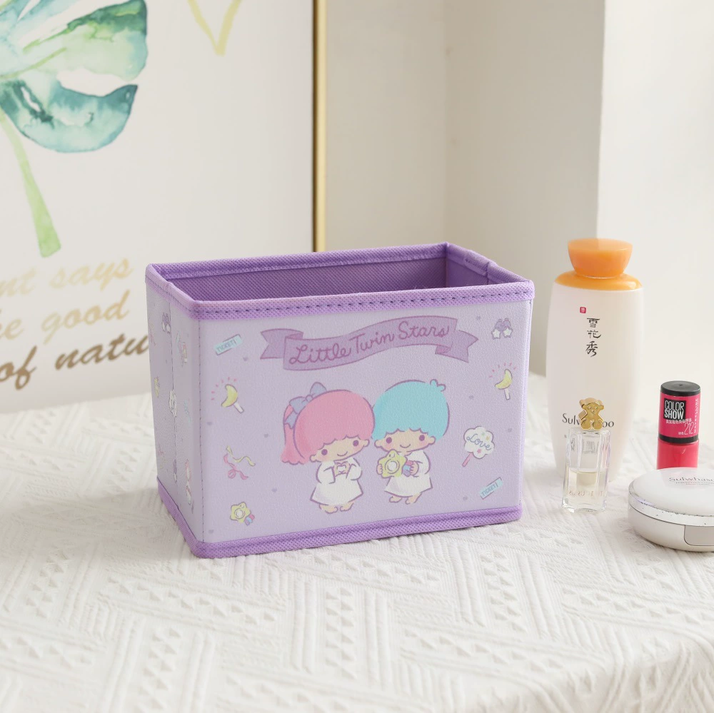 Cartoon cute polyurethane foldable storage box, stationery, accessory