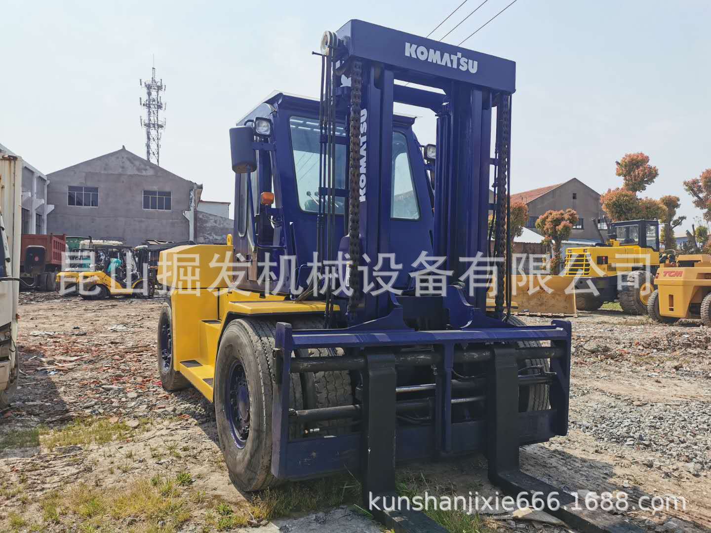 二手16吨小松叉车  KOMATSU  小松15吨叉车出售