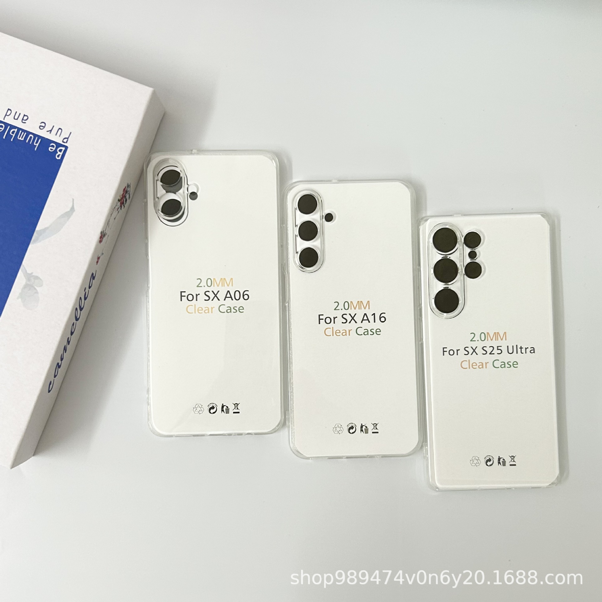2.0MM直边耐黄高透明素材壳  适用MOTO G05/G15精孔TPU手机壳