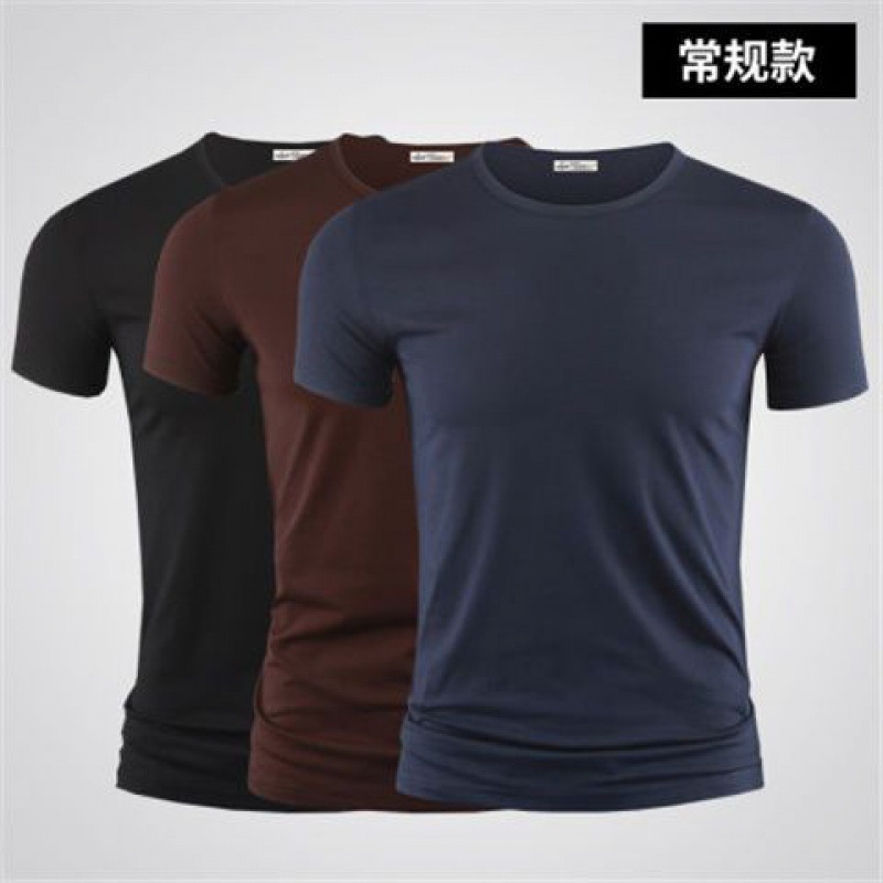 3枚入り】モデル綿半袖男性下着シャツtシャツ純色vネック半袖tシャツ郵便|undefined