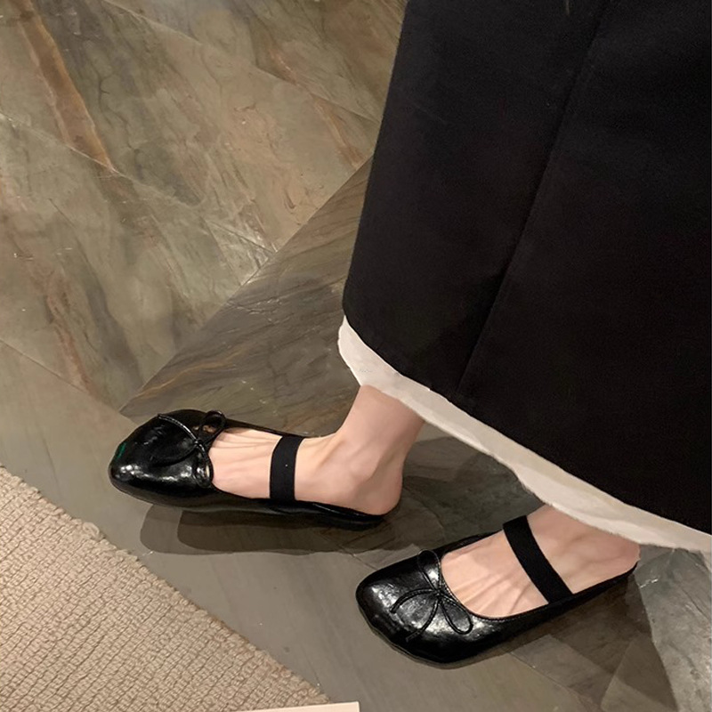 Nuevo estilo de primavera irregular cabeza de mango arco francés una correa universal perezoso medio arrastrador