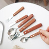 Japanese tableware, spoon, set, dessert fork, internet celebrity, wholesale