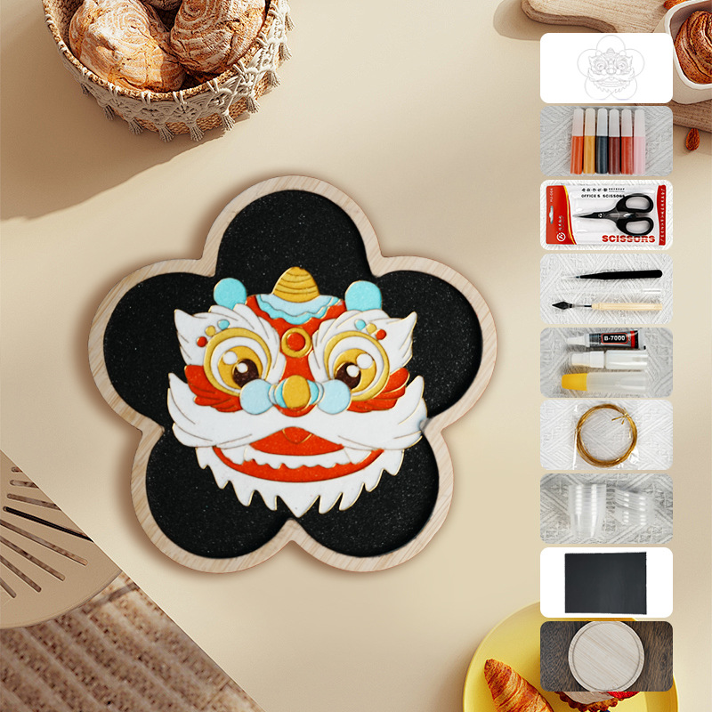 Materiales tradicionales hechos a mano Jintao Landiy pintura de esmalte novatos tazas esteras estudiantes activos cultura cultural inmaterial