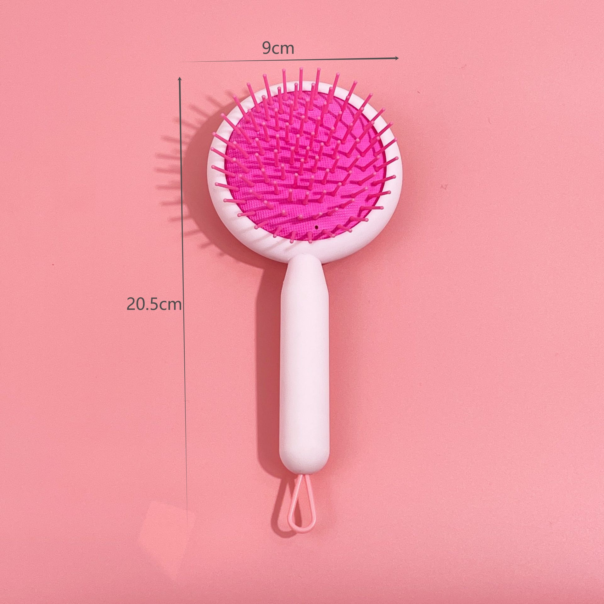 Nuevo color caramelo redondo masaje cuero cabelludo Shunfa peluquería damas hogar cojín de aire peine regalo