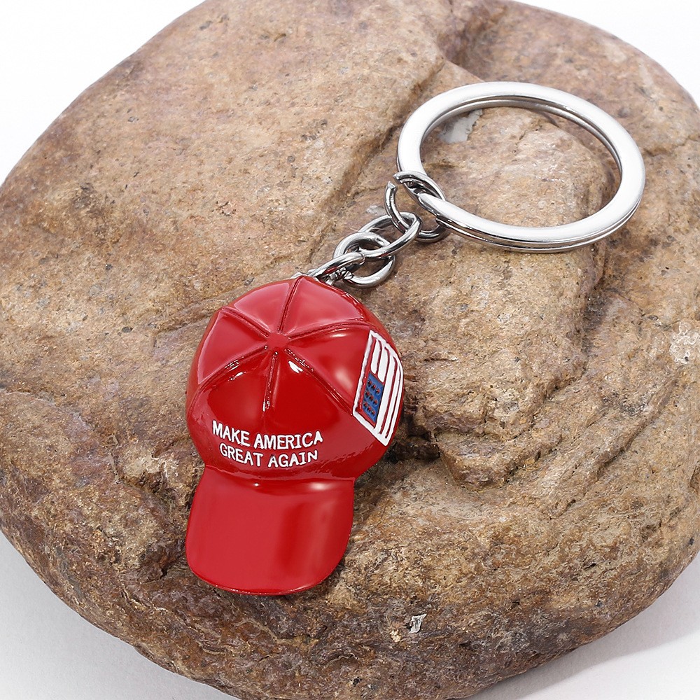 Zinc alloy Material European Hip Hop Baseball Cap Keychain Street Fashion Men's Gift Backpack Pendant Children Key Chain