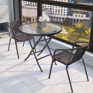 Outdoor Tables and Chairs, Balcony Open-Air Chairs, Simple Living Room, Modern Milk Tea Shop, Iron Art, Outdoor Courtyard Combination, Home Leisure