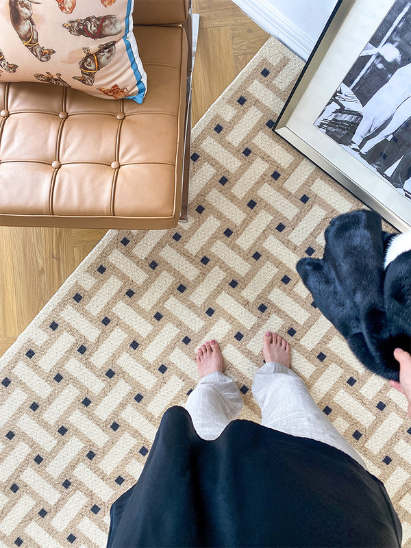 ✅ Zm6H Wholesale Home Medieval Wool Carpet“ All the Land Is Money” Hermès*Shijia French Brick Guest