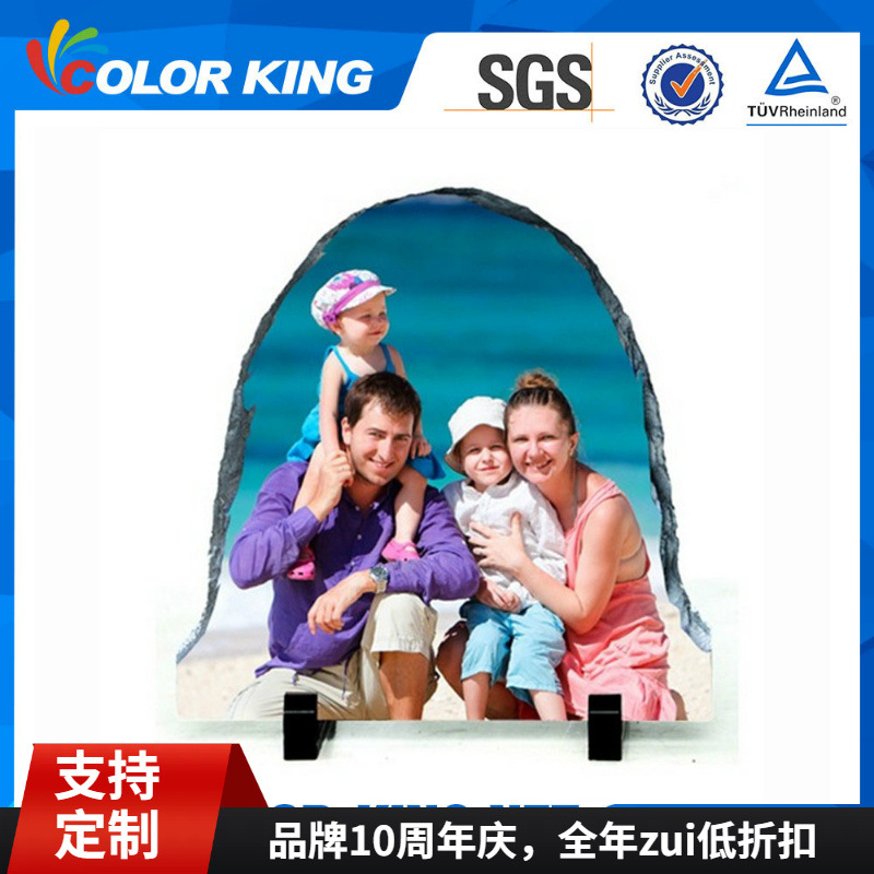 30*30cm半圆开口石板画 rock photo 热转印石画 创意个性石画