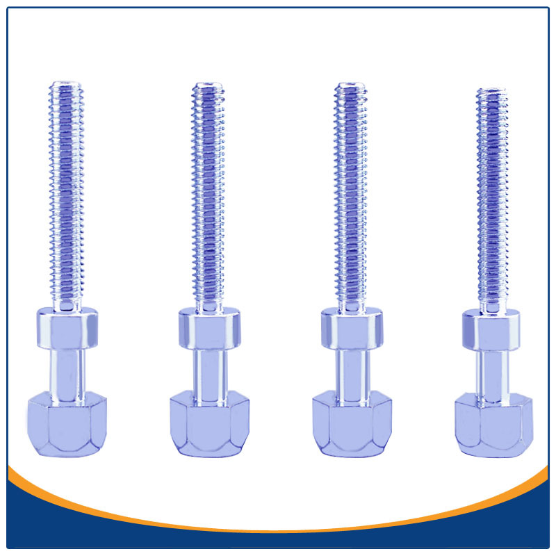 六角头内六角车槽螺钉东莞厂家批量供应 M4-0.70铁镀锌夹合螺丝
