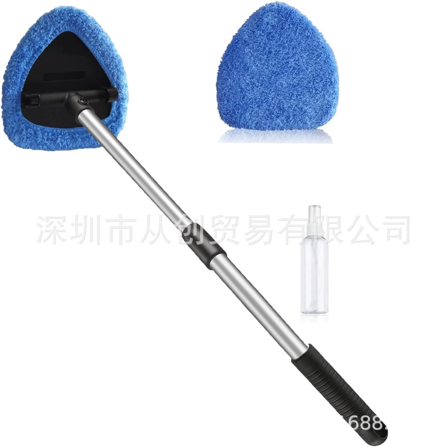 Amazon Горячая продажа лобовое стекло щетка для удаления тумана щетка для автомобиля щетка для очистки лобового стекла 2 секции пластиковая ручка