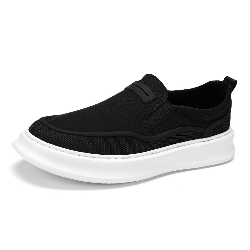 Zapatos de hombre 2026 primavera nueva moda versátil tendencia casual antideslizante desgaste nicho ventilado zapatos de lona juveniles