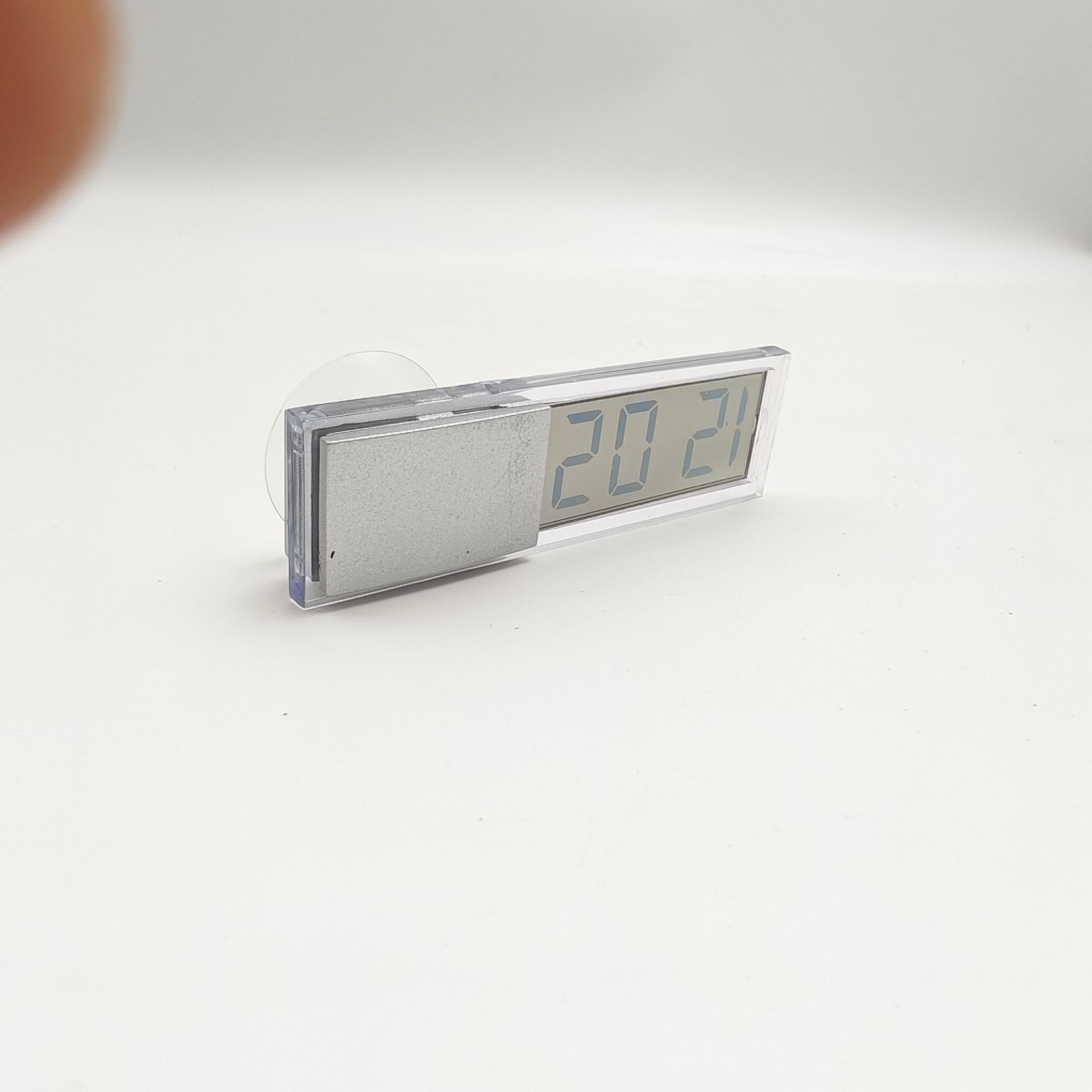 Suction Cup Electronic Clock for Display, Glass Time Display, Car Accessories, LCD Car Electronic Clock, Thermometer Display