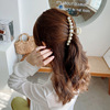 Elegant crab pin from pearl, shark, hair accessory, hairgrip, hairpins, South Korea, internet celebrity, new collection