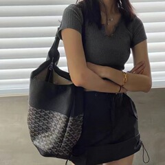 狗牙戈雅初代hobo斜跨包腋下单肩包时尚百搭大容量拼色托特宠物包