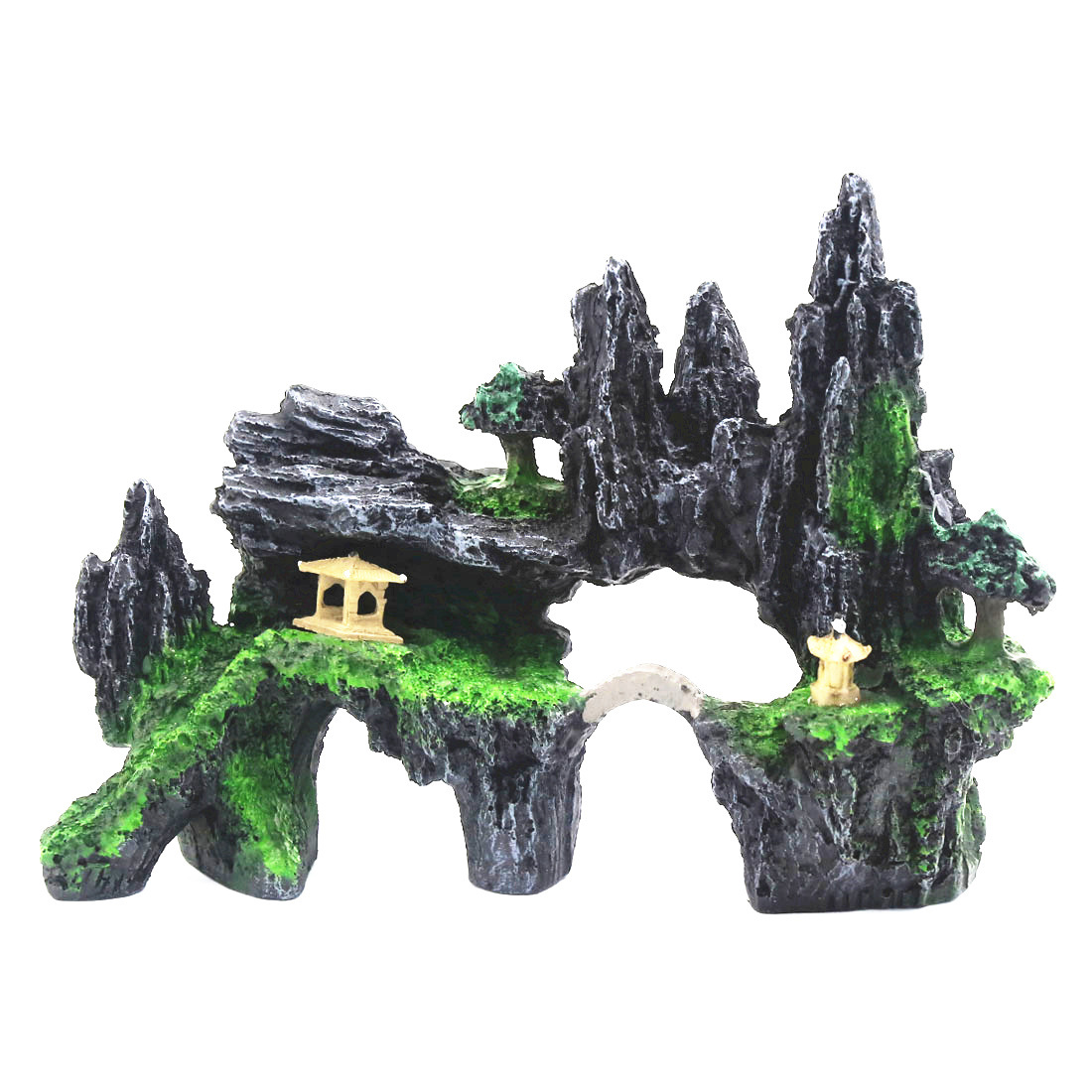 Accesorios de paisajismo acuario resina simulación rocalla pecera acuario decoración agua paisaje artificial montaña simulación rocalla
