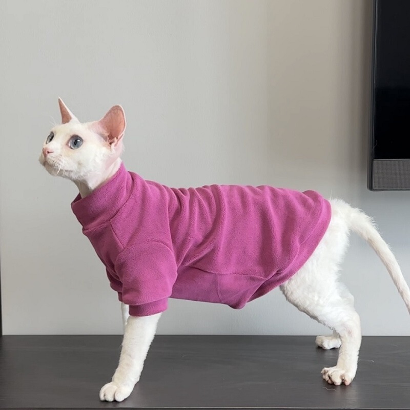 Cross-border wholesale Sphinx cat autumn and winter clothing hairless cat soft stretch sweater alien cat clothes Cross-border wholesale Sphinx cat autumn and winter clothing hairless cat soft stretch sweater alien cat clothes