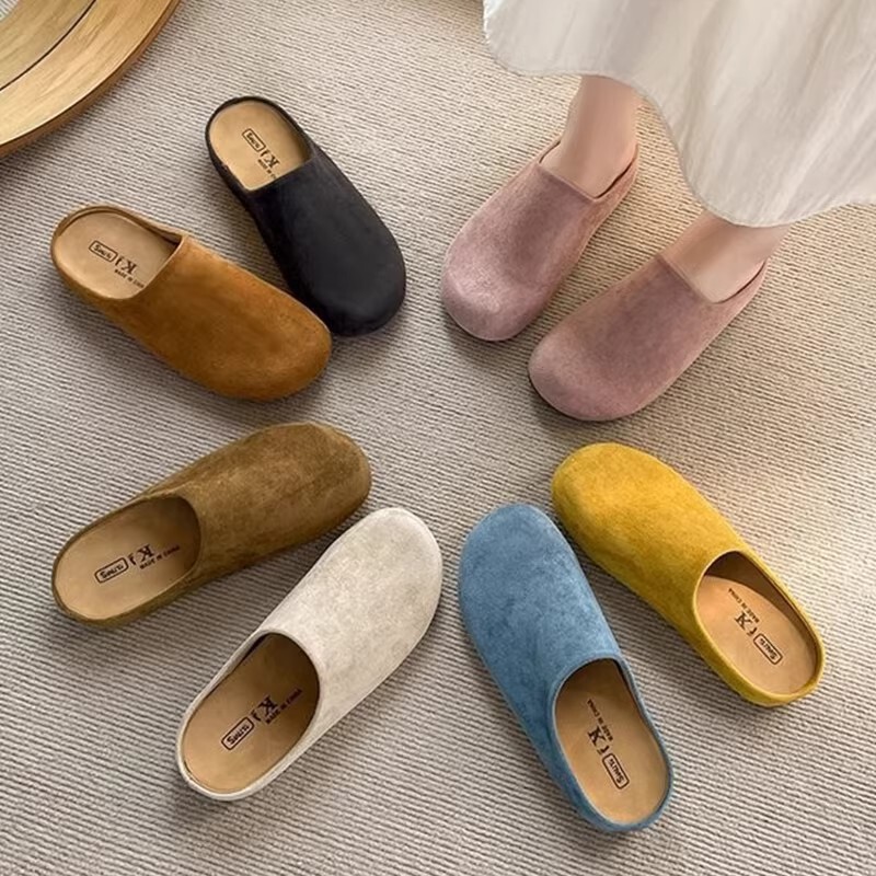 Casual Comfortable Thick-Soled Height-Increasing Birkenstock Shoes for Women 2026 Spring New Fashion Versatile Closed-Toe Half-Slip Birkenstock Sandals Casual Comfortable Thick-Soled Height-Increasing Birkenstock Shoes for Women 2026 Spring New Fashion Versatile Closed-Toe Half-Slip Birkenstock Sandals