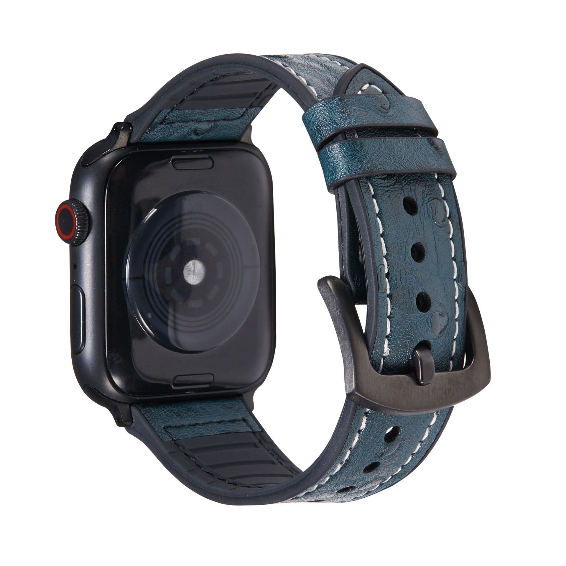Apple 第 1 層牛革時計ストラップ Apple watch765432/se シリコンレザーマイクロファイバー時計ストラップに適しています。