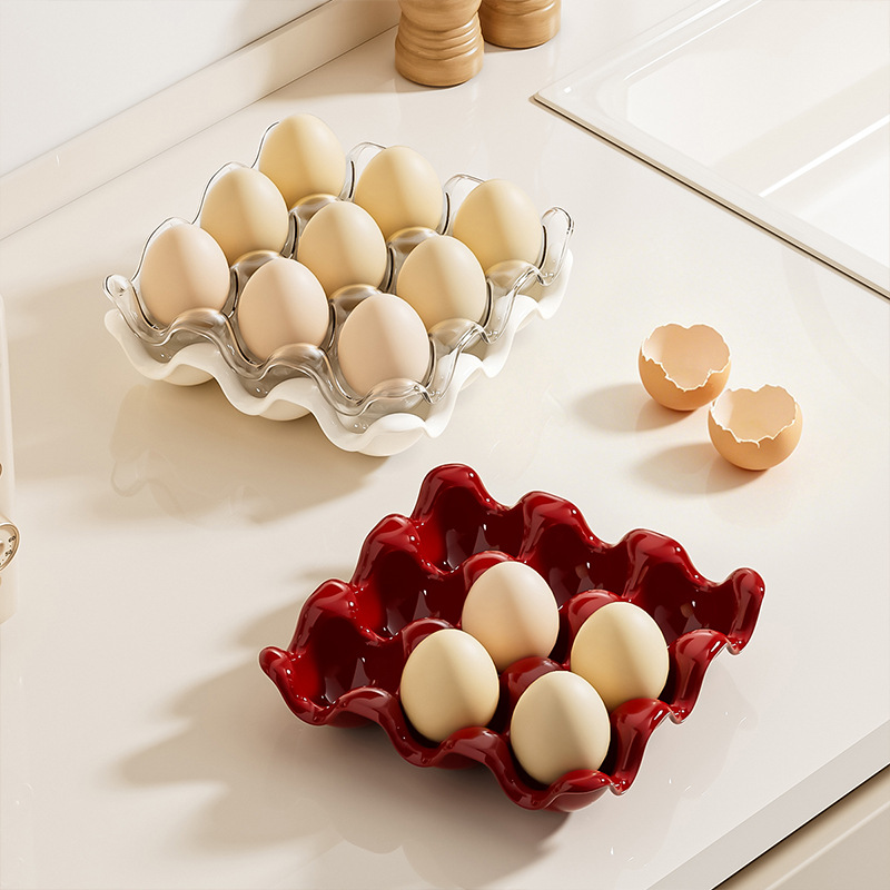 Creative stackable egg storage box, food-grade kitchen storage tool for storing eggs, wholesale