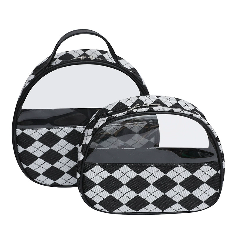 Classic cosmetic bag, chess, waterproof organizer bag