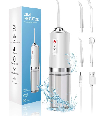 電動歯抜き器の水の歯を洗う機の神器の歯石の口腔の矯正の専用の携帯の動力は力強くて国境を越えます。